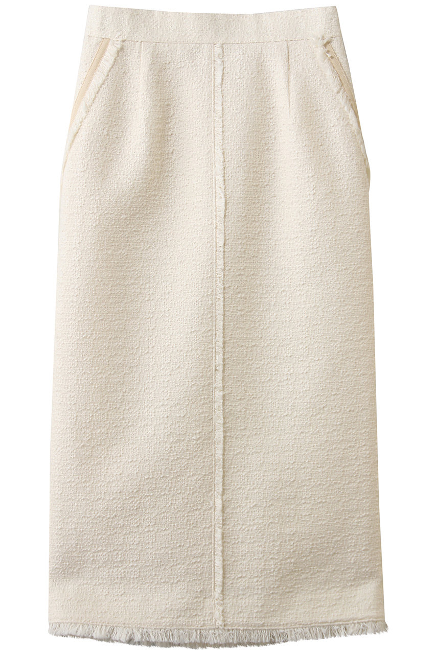 アルアバイル/allurevilleのニュアンスタイトツィードスカート(アイボリー/20261011130-98-020)