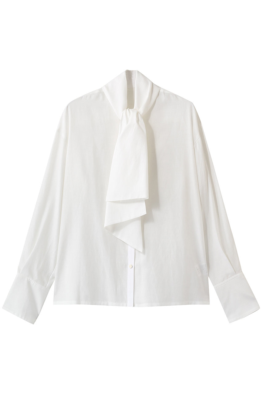 アルアバイル/allurevilleのキュプラコットンビッグタイブラウス(ホワイト/20261013810-01-020)