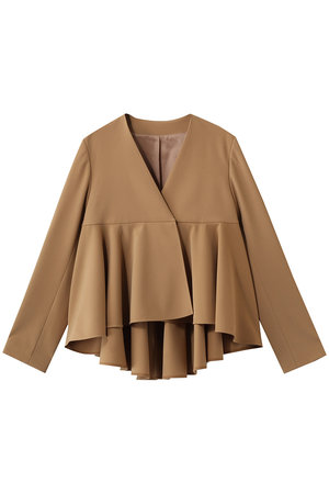 アルアバイル/allurevilleの【Loulou Willoughby】ダブルクロスフレアペプラムジャケット(110800/110801)