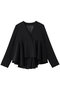 【Loulou Willoughby】ダブルクロスフレアペプラムジャケット アルアバイル/allureville ブラック