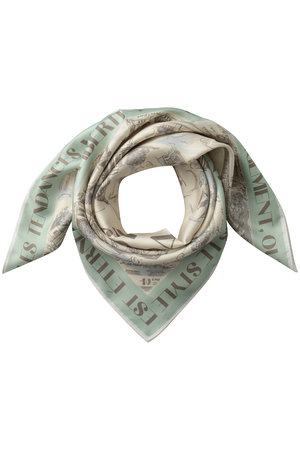 アルアバイル/allurevilleのマッププリントスカーフ(140100/140103)