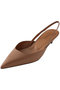 ポインテッドスリングバック A アルアバイル/allureville キャメル