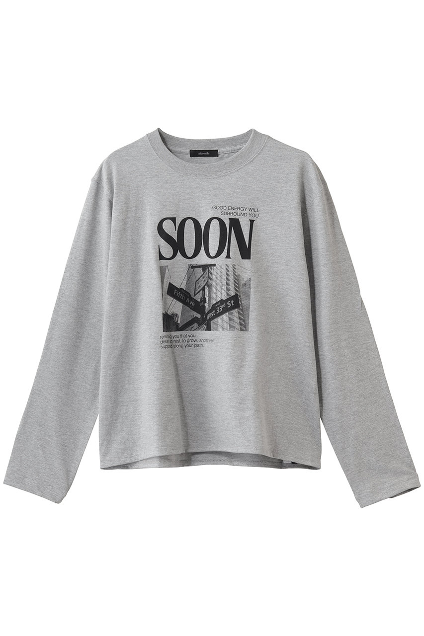 アルアバイル/allurevilleのサイネージロゴロンT(グレー/20261015040-92-020)