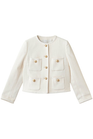 アルアバイル/allurevilleの【Loulou Willoughby】ツイードツイルクルージャケット(110800/110801)