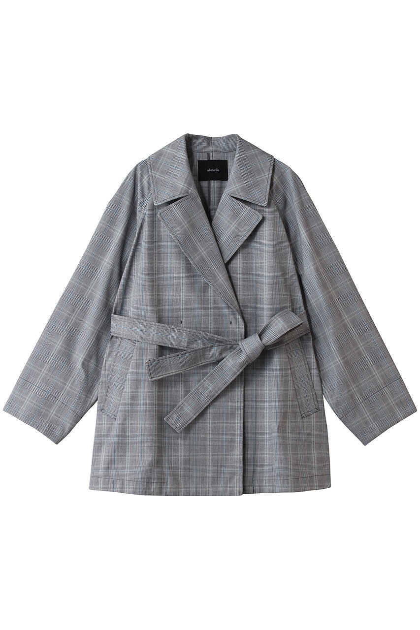 アルアバイル/allurevilleのオーバーサイズショートトレンチコート(ブラック系/20261017050-98-020)