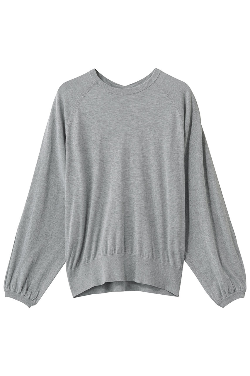 アルアバイル/allurevilleのコットンシルクリネンシアープルオーバー(ライトグレー/20261016230-94-020)