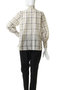 シアーチェックボウブラウス アルアバイル/allureville