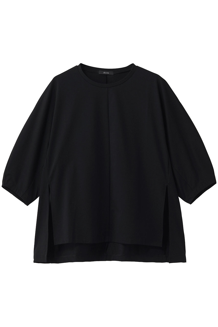 アルアバイル/allurevilleのクルーコクーンT-SHIRT(ブラック/20261015700-95-020)