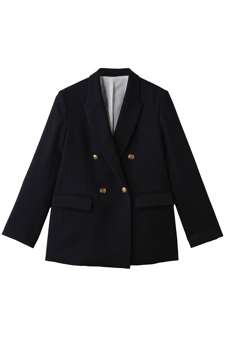 アルアバイル/allurevilleの【Loulou Willoughby】ポリドビーダブルジャケット(ネイビー/21261010120-65-020)