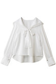 【Loulou Willoughby】セーラーカラージョーゼットブラウス