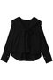 【Loulou Willoughby】セーラーカラージョーゼットブラウス アルアバイル/allureville ブラック