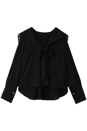 アルアバイル/allurevilleの【Loulou Willoughby】セーラーカラージョーゼットブラウス(110400/110403)