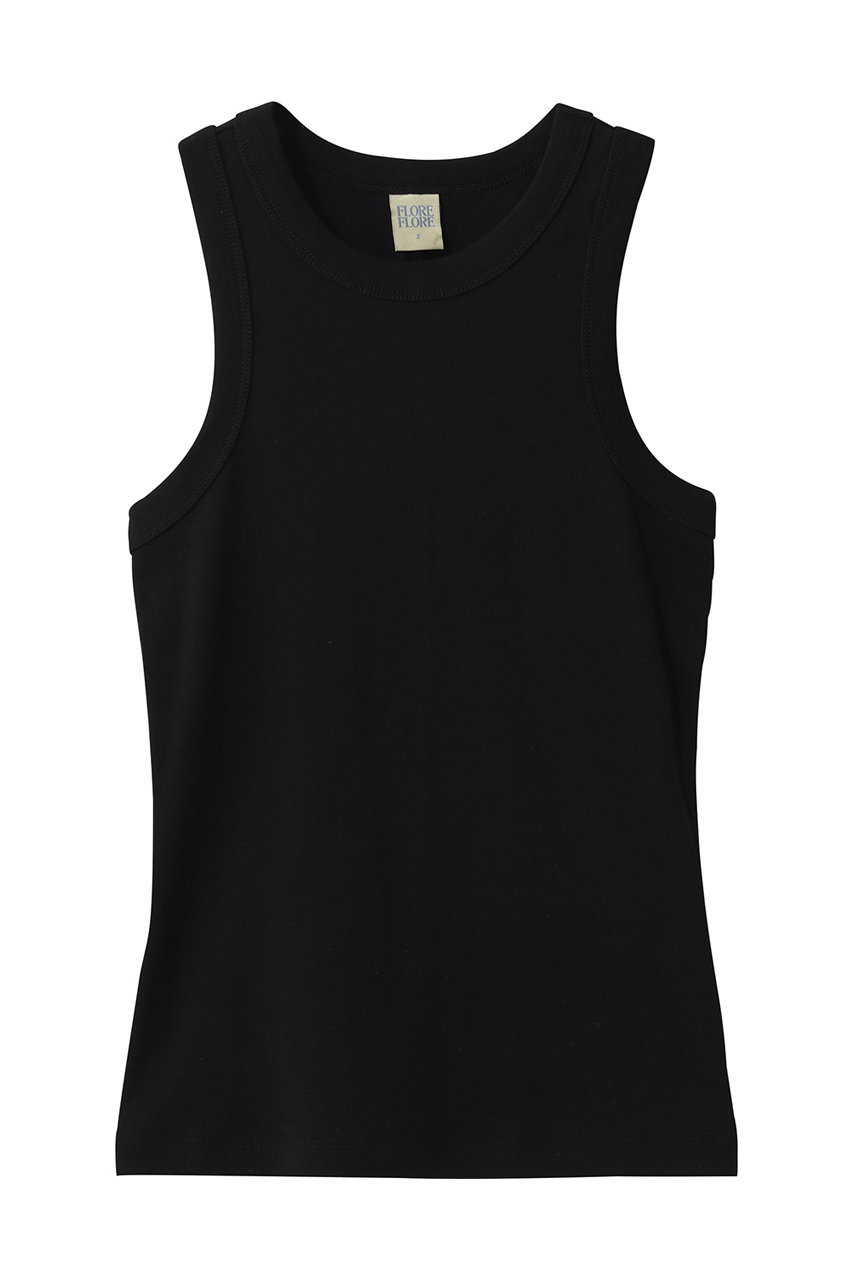 アルアバイル/allurevilleの【FLORE FLORE】 HANNAH TANK(ブラック/22252215090-95-010)