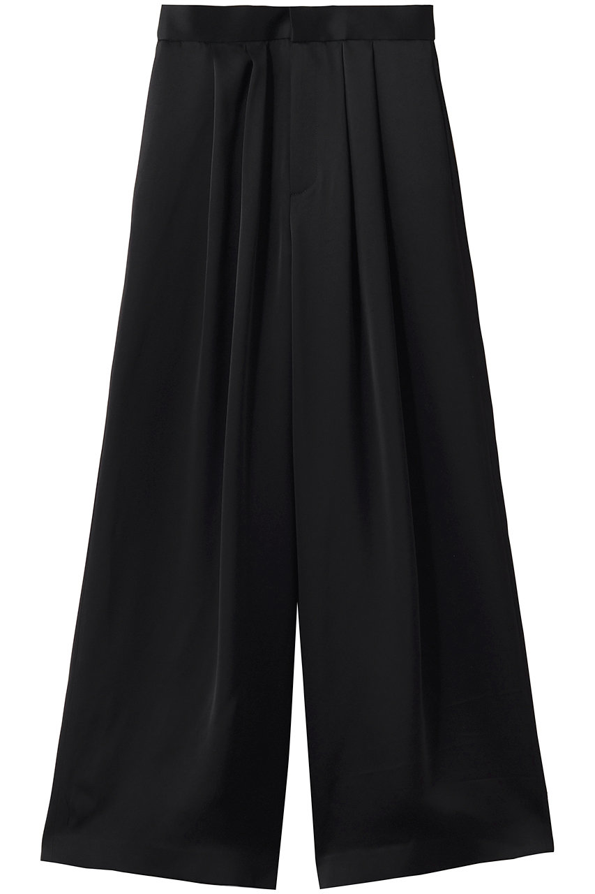 アルアバイル/allurevilleの【Loulou Willoughby】サテンタックパンツ(ブラック/21261012160-76-010)