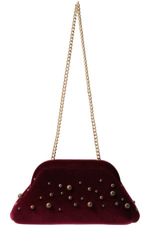 アルアバイル/allurevilleの【caterina bertini 】STUDS VELVET クラッチバッグ(120300/120301)
