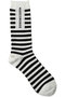 【MARCOMONDE】 VENICE BORDER SOCKS アルアバイル/allureville ブラック系