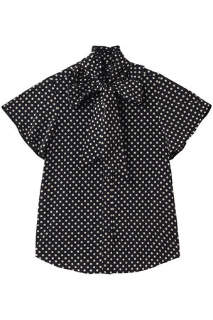 アルアバイル/allurevilleの【Loulou Willoughby】デシンドットフレアスリーブBL A(110400/110403)