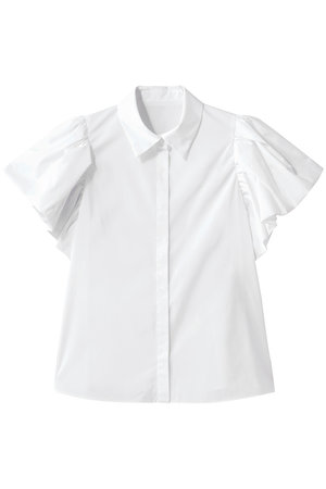 アルアバイル/allurevilleの【Loulou Willoughby】バルーンスリーブシャツBL A(110400/110403)