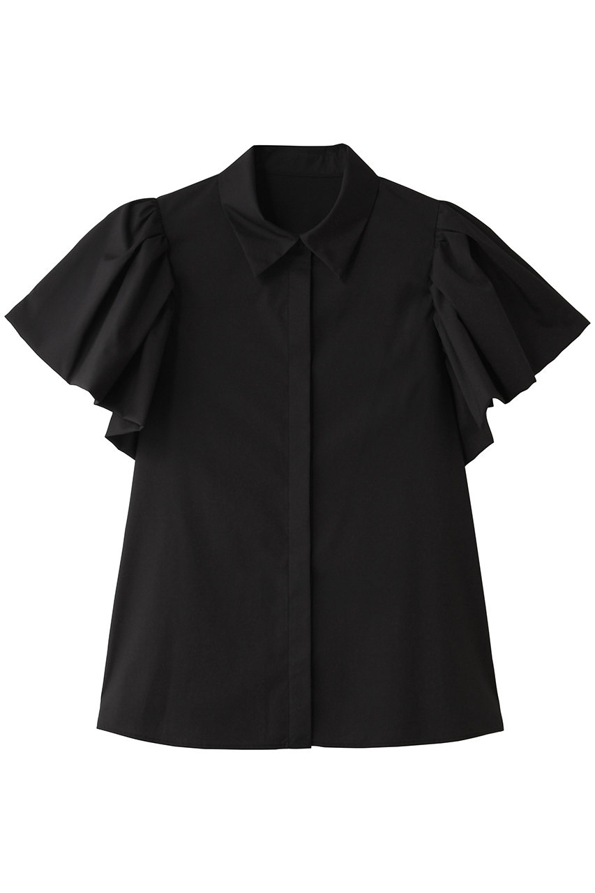 アルアバイル/allurevilleの【Loulou Willoughby】バルーンスリーブシャツBL A(ブラック/21261013430-95-020)