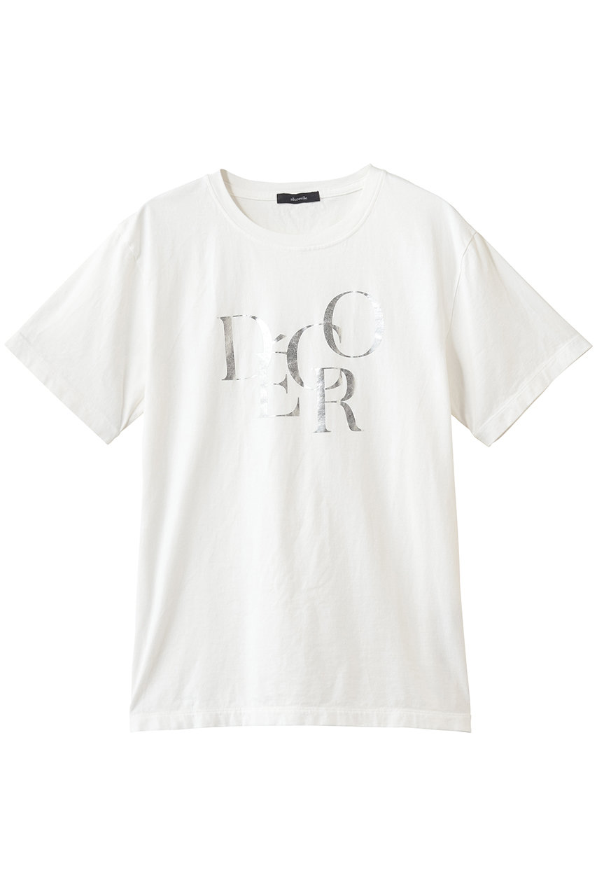 アルアバイル/allurevilleのDECOR箔ロゴT(シルバー/20261015080-90-020)