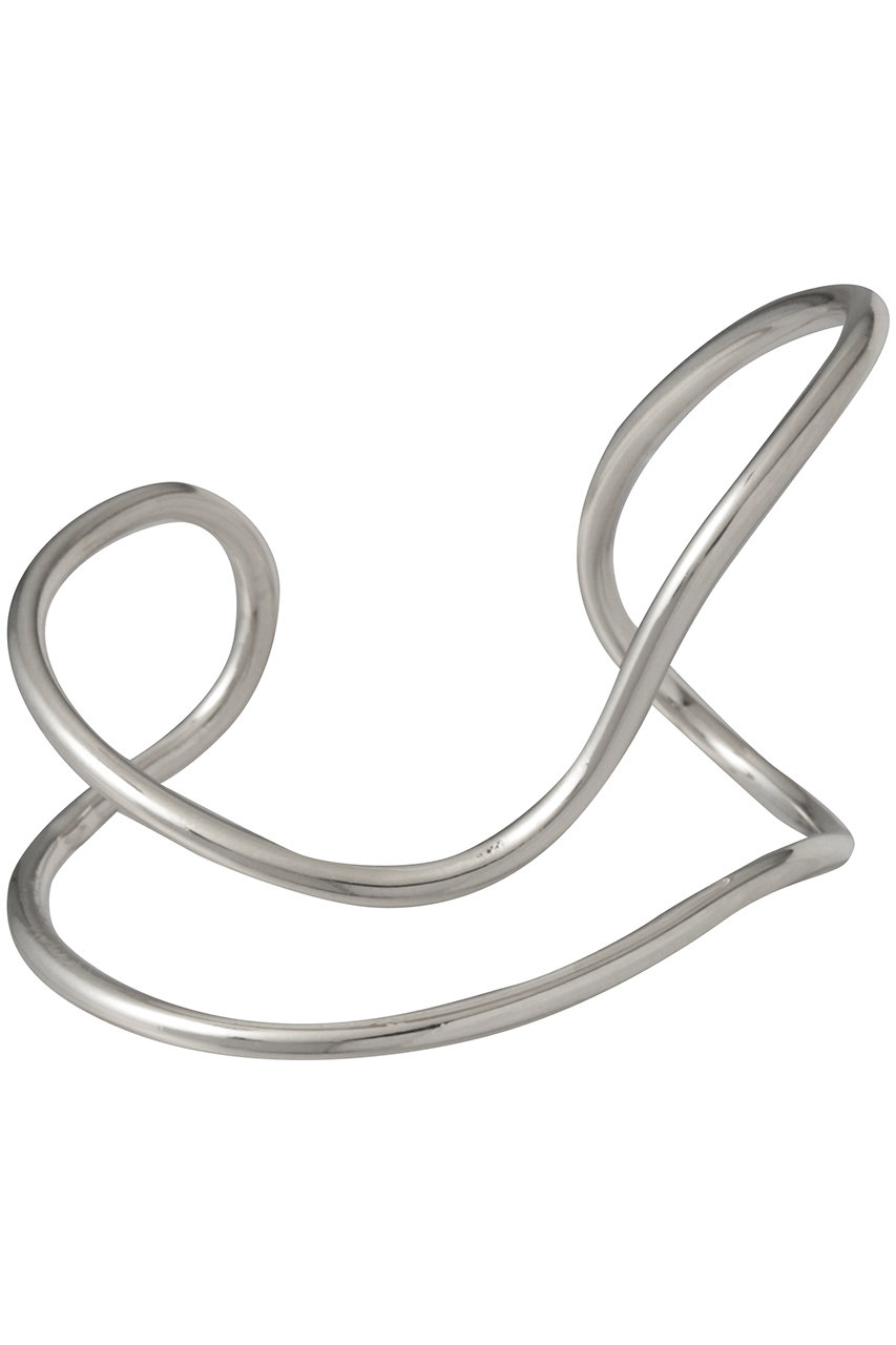 アルアバイル/allurevilleのカーブモチーフバングル(シルバー/20261053110-90-770)