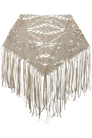 アルアバイル/allurevilleの【A SAUCE MELER】ギマコットントライアングルレースストール(140100/140101)