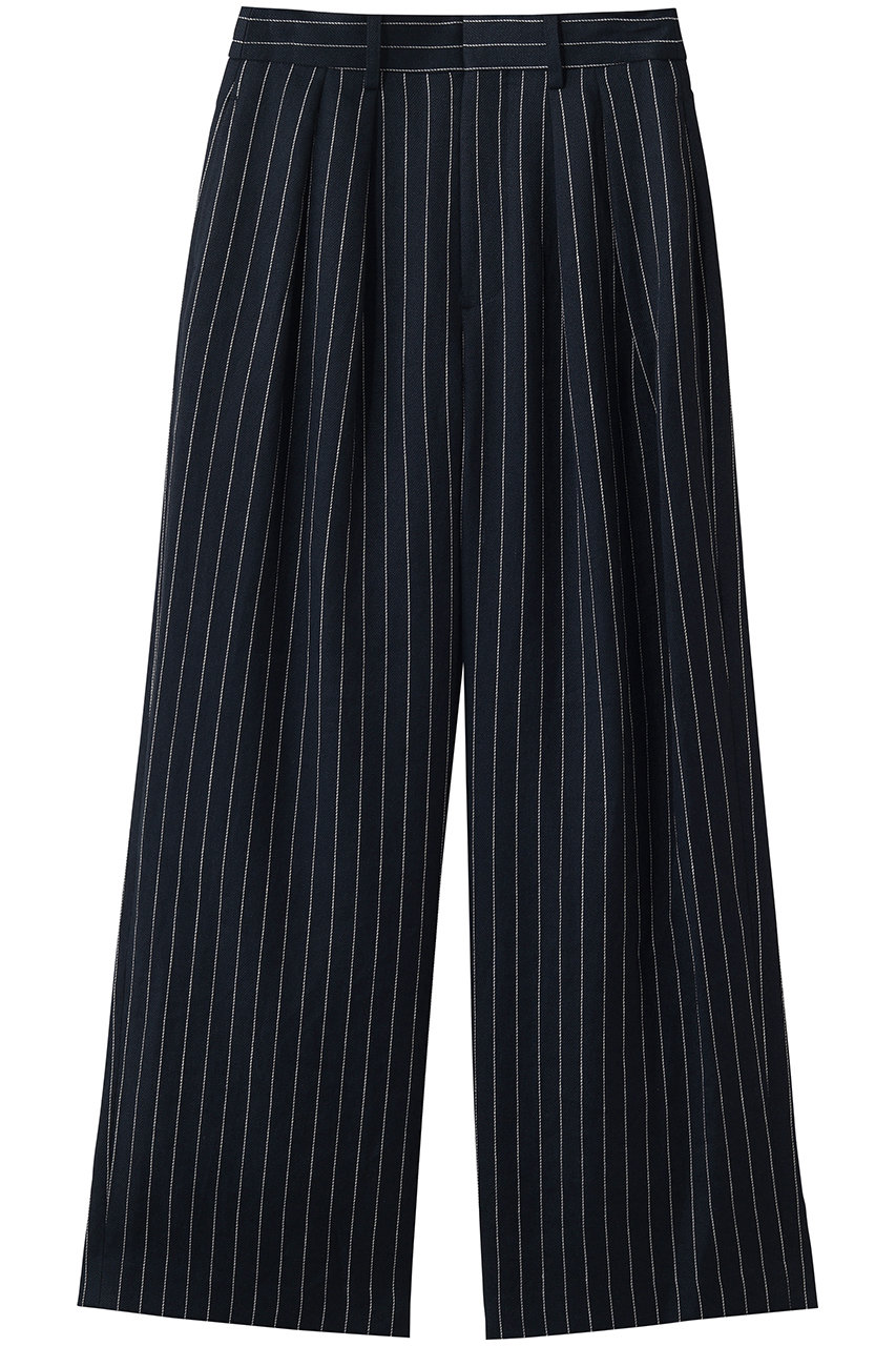 アルアバイル/allurevilleのRIOPELリネンストライプパンツ(ネイビー/20261012090-65-020)