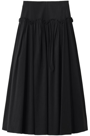 アルアバイル/allurevilleの【Loulou Willoughby】コットンリネンスカラップスカート(110700/110703)