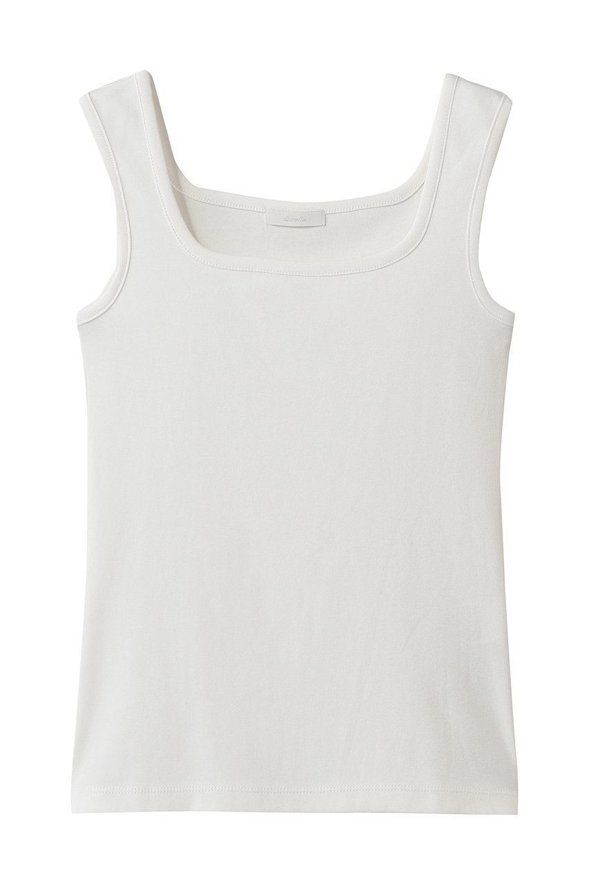 アルアバイル/allurevilleのフライススクエアNCタンク(オフホワイト/20261015090-95-020)