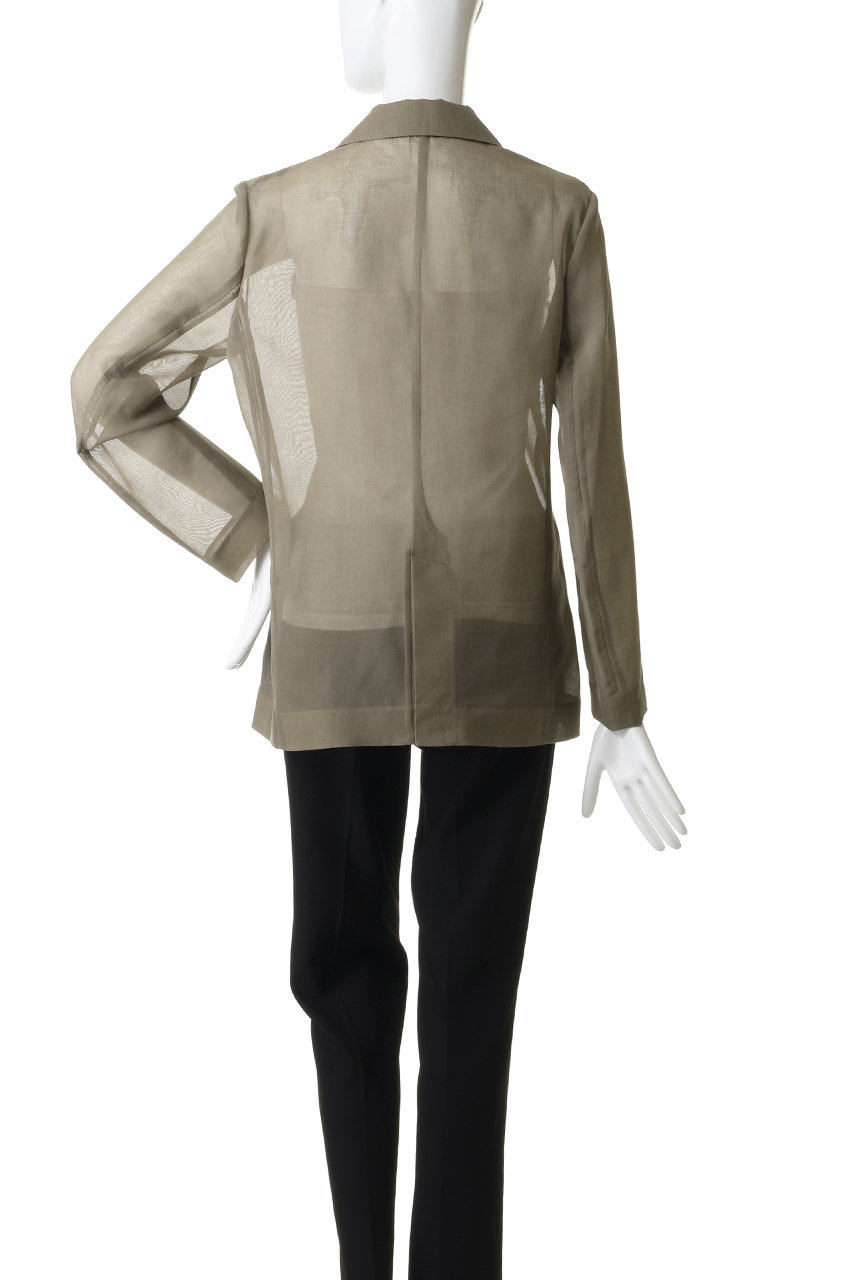 24SS アルアバイル ワルツシアーオーガンジージャケット　ダークブラウン シアーオーガンジージャケット|allureville OFFICIAL SITE / ONLINE