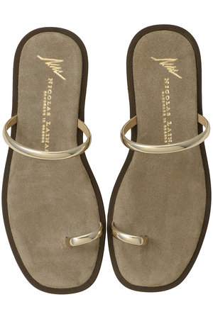 アルアバイル/allurevilleの【NICOLAS LAINAS】FLAT SANDAL(130200/130204)