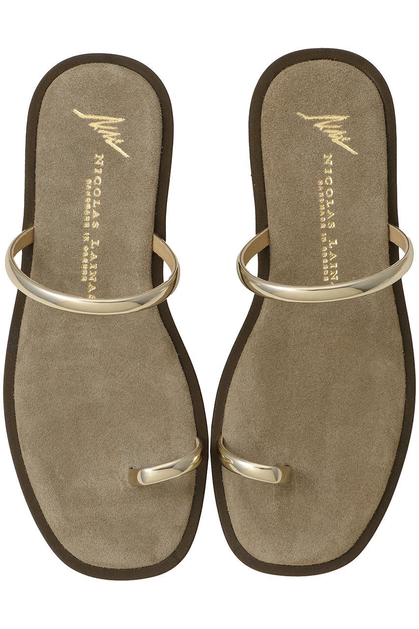 アルアバイル/allurevilleの【NICOLAS LAINAS】FLAT SANDAL(グレージュ/22261251210-15-380)