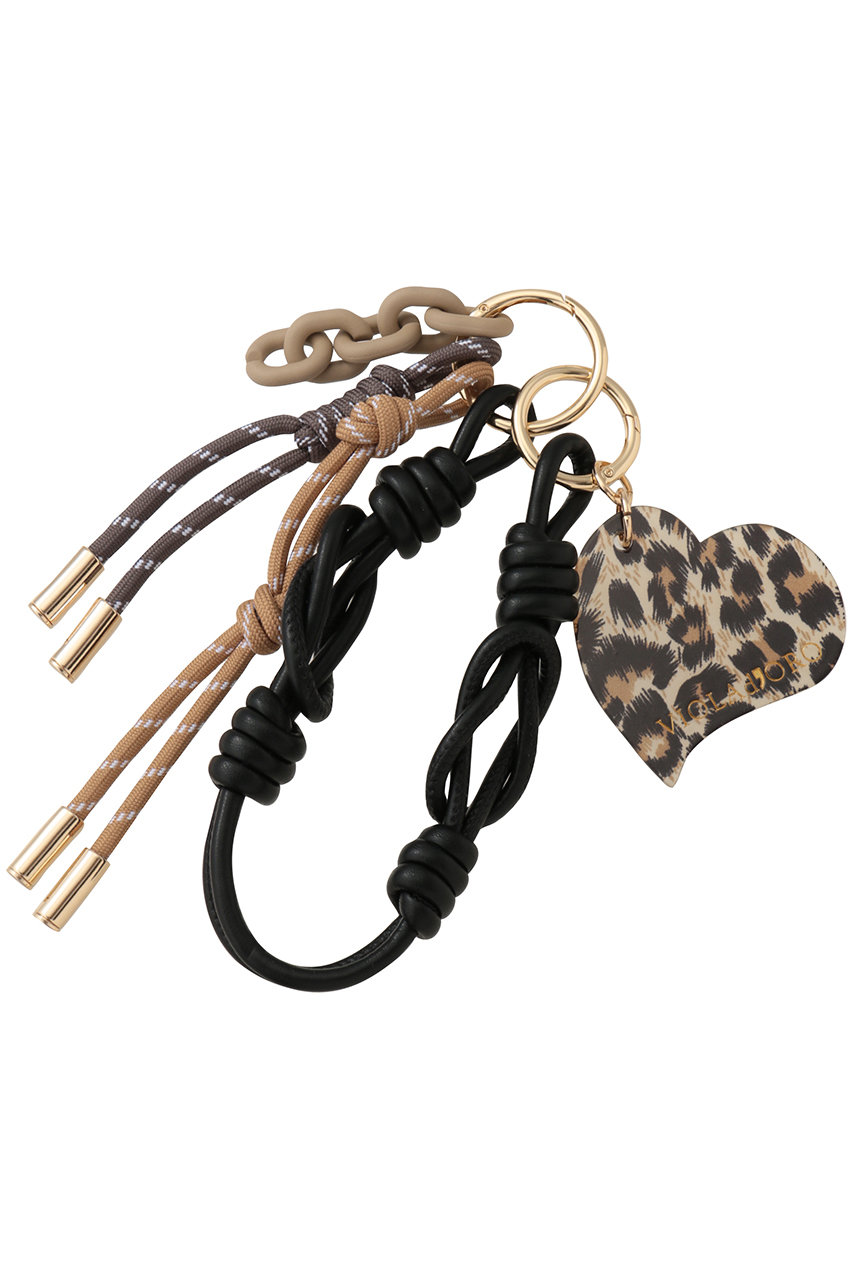 アルアバイル/allurevilleの【VIOLAd’ORO】HEART BAG CHARM(ブラック系/22262253290-98-770)