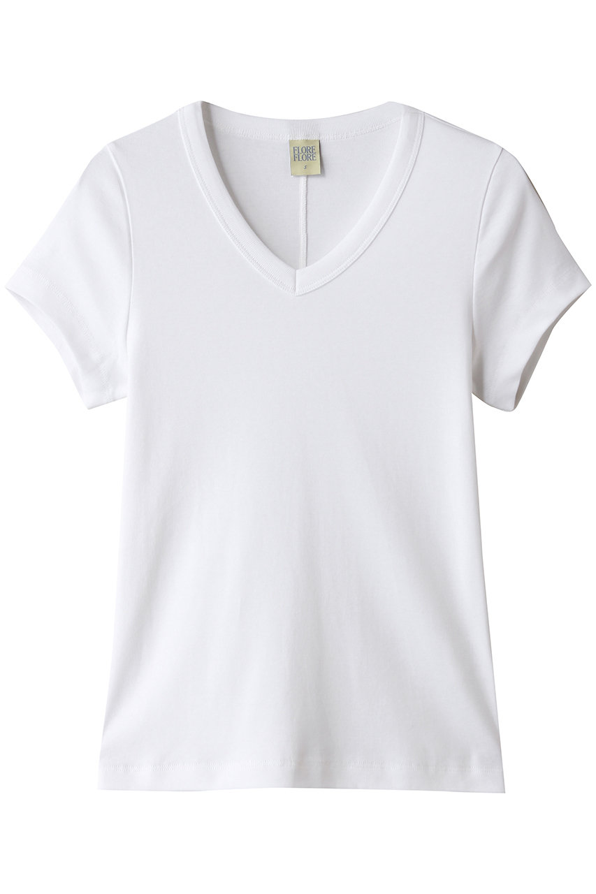 アルアバイル/allurevilleの【FLORE FLORE】JILL BABY TEE(ホワイト/22261215050-95-010)