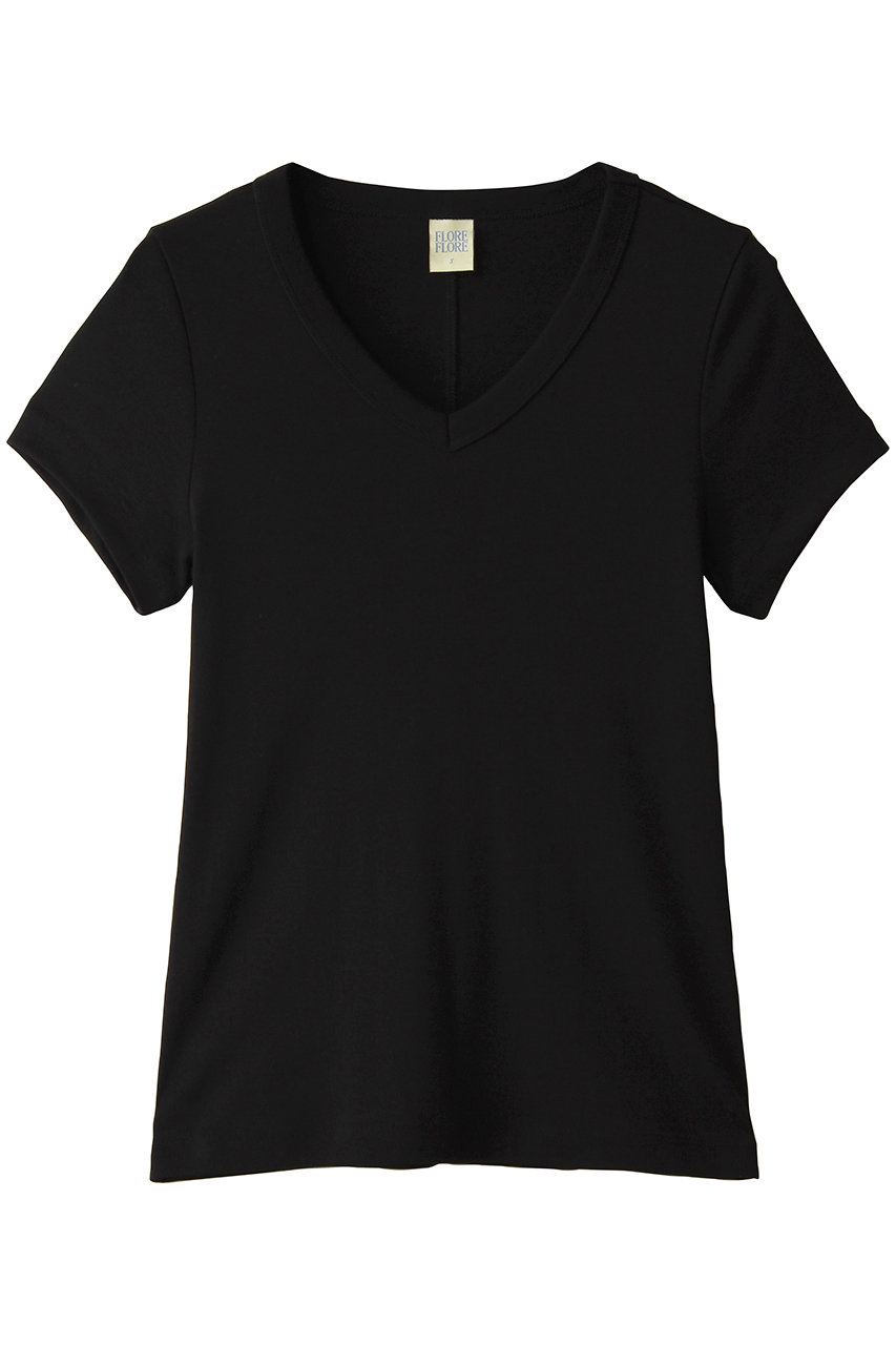 アルアバイル/allurevilleの【FLORE FLORE】JILL BABY TEE(ブラック/22261215050-95-010)