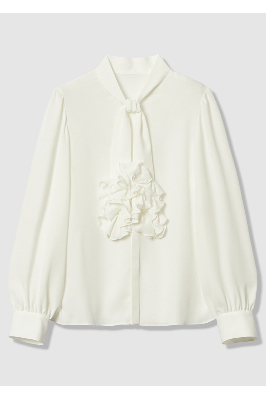 アルアバイル/allurevilleの【予約販売】【LOULOU WILLOUGHBY】ペタフリルボウタイブラウス(オフホワイト/21261013030-02-020)