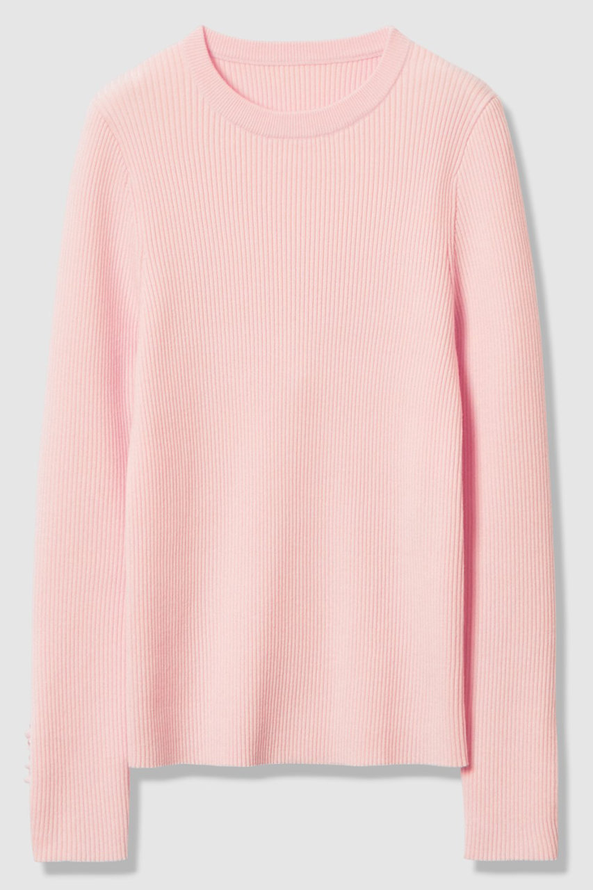 アルアバイル/allurevilleの【予約販売】【LOULOU WILLOUGHBY】フリルスリットプルオーバー(ライトピンク/21261016030-42-020)