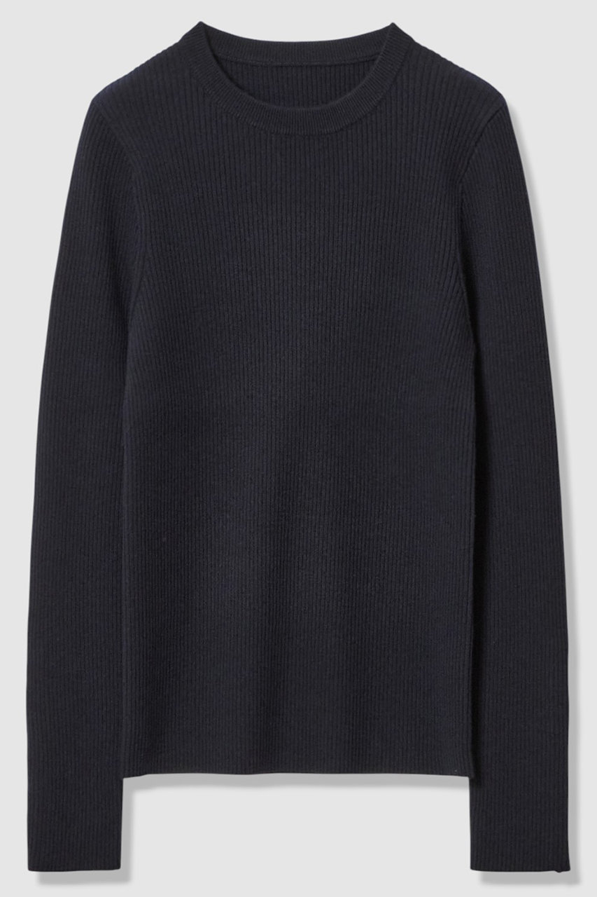 アルアバイル/allurevilleの【予約販売】【LOULOU WILLOUGHBY】フリルスリットプルオーバー(ネイビー/21261016030-42-020)