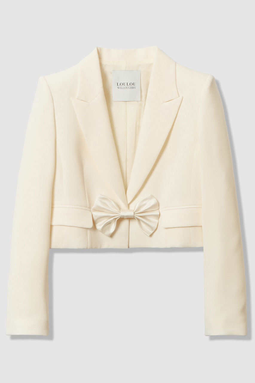 【LOULOU WILLOUGHBY】ダブルクロスショートジャケット