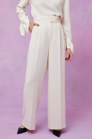 アルアバイル/allurevilleの【予約販売】【LOULOU WILLOUGHBY】ダブルクロスハイウエストサロペパンツ(110600/110601)