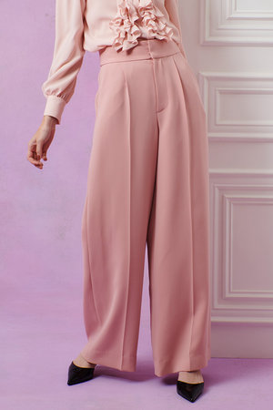 アルアバイル/allurevilleの【予約販売】【LOULOU WILLOUGHBY】ダブルクロスハイウエストサロペパンツ(110600/110601)