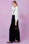 【LOULOU WILLOUGHBY】ダブルクロスハイウエストサロペパンツ アルアバイル/allureville