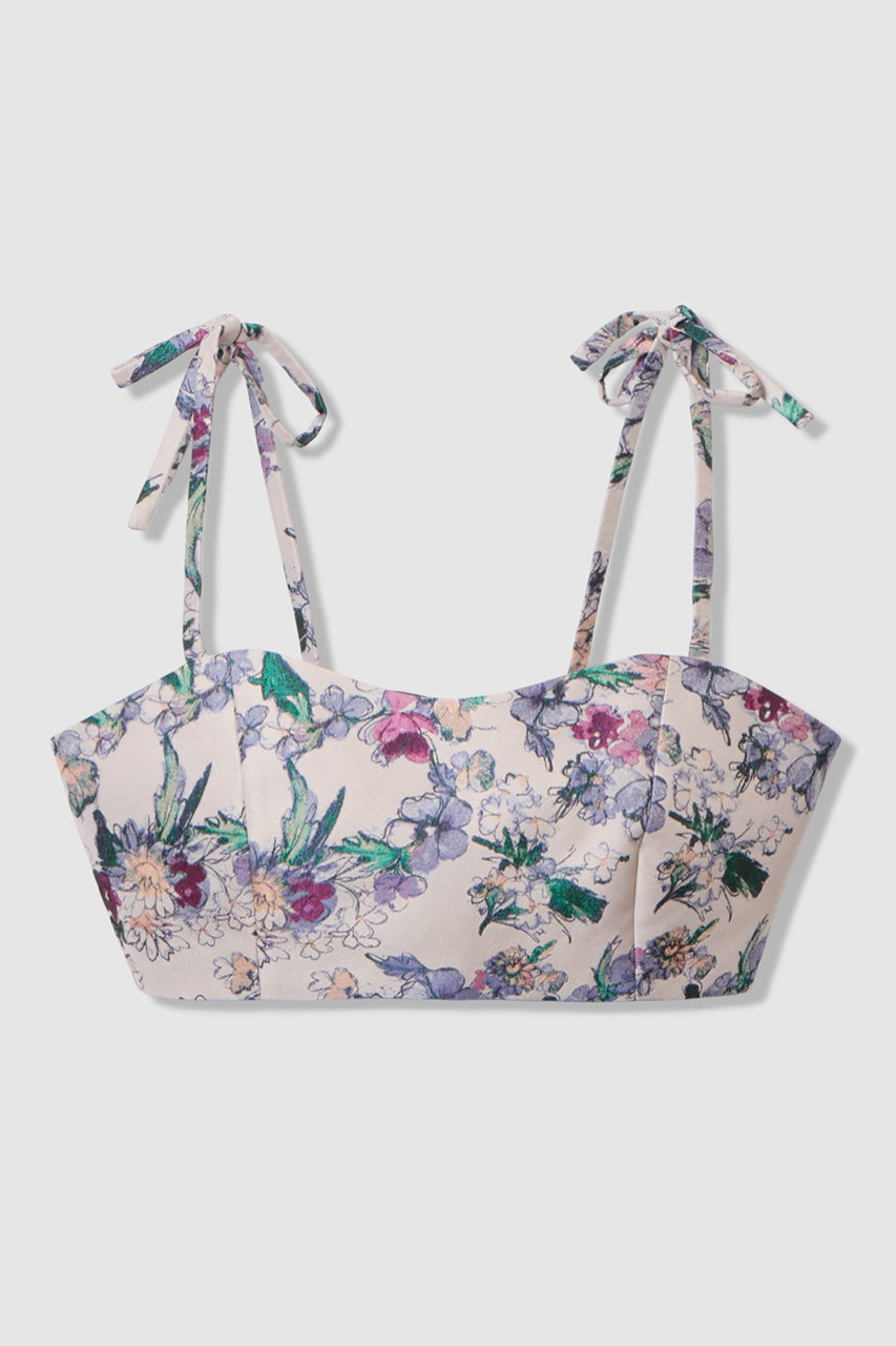 【LOULOU WILLOUGHBY】LIMONTAフラワーJQビスチェ