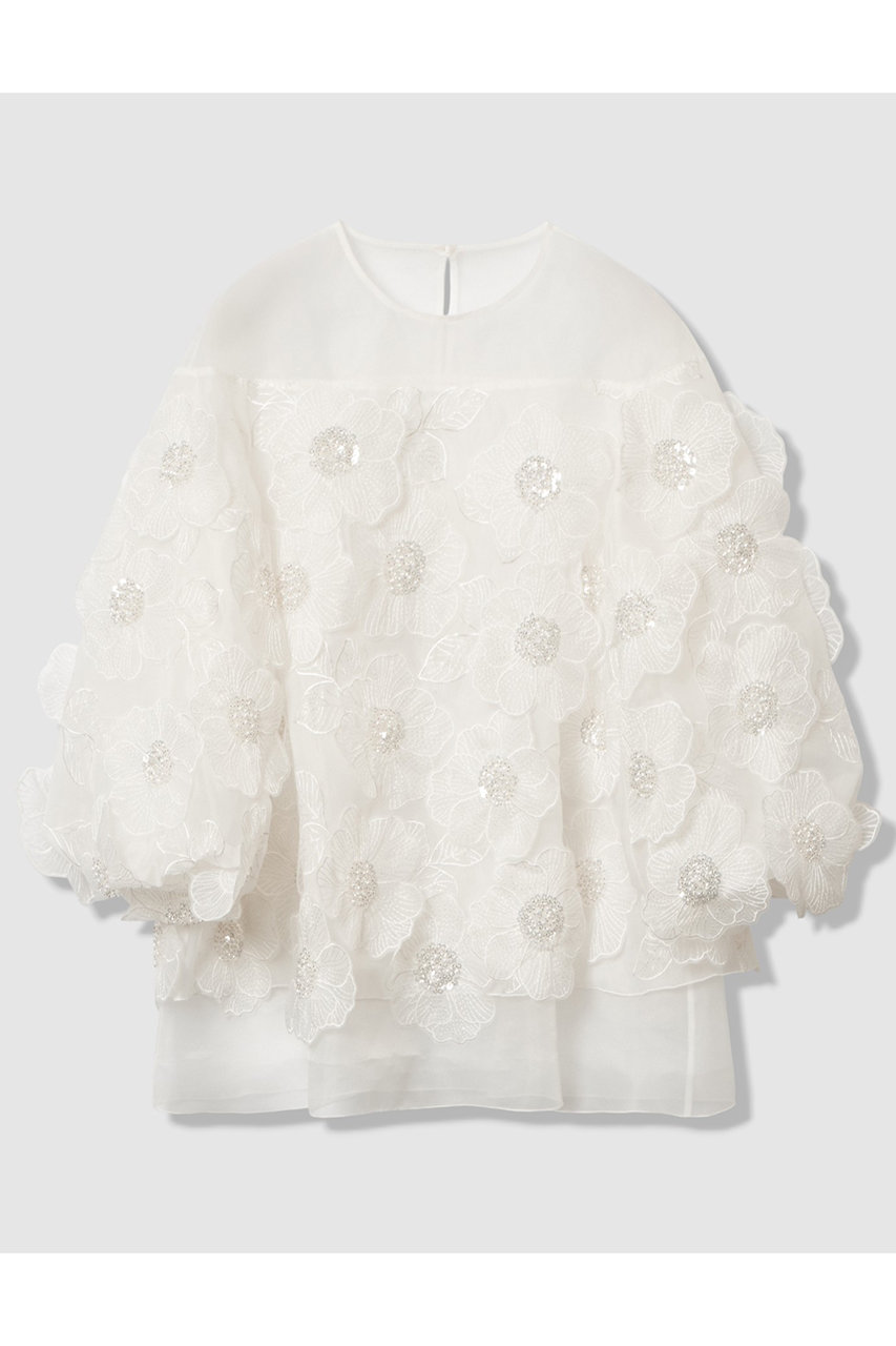 【LOULOU WILLOUGHBY】オーガンフラワーブラウス