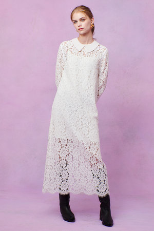 アルアバイル/allurevilleの【予約販売】【LOULOU WILLOUGHBY】パールネックレースワンピース(110500/110503)