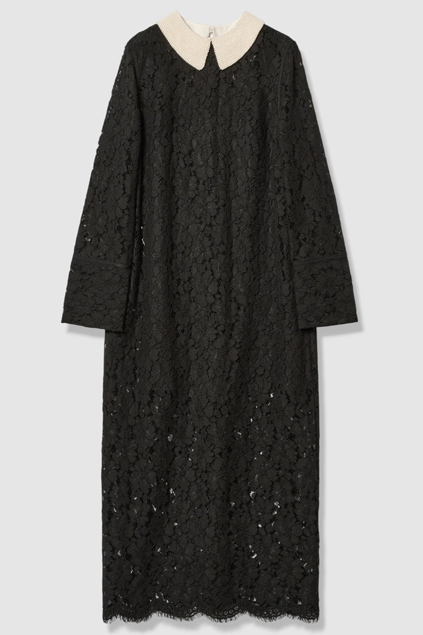 アルアバイル/allurevilleの【LOULOU WILLOUGHBY】パールネックレースワンピース(ブラック/21261014020-02-020)