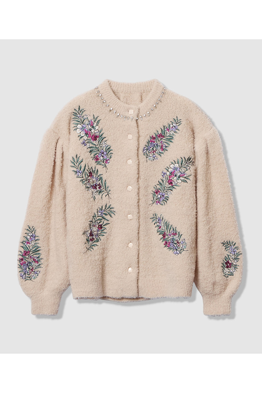 【LOULOU WILLOUGHBY】フラワーズエンブロイダリーカーディガン