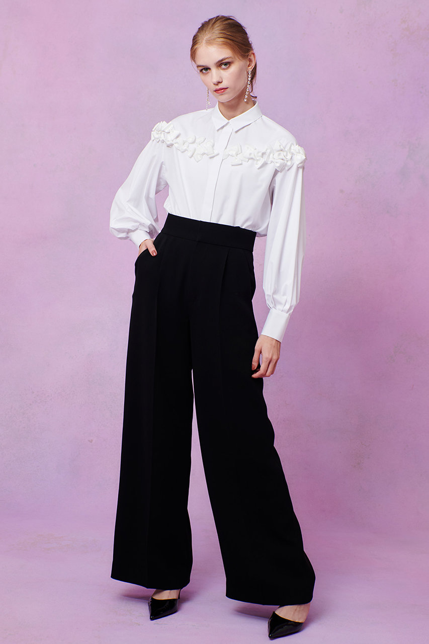 アルアバイル ルルウェルビー メニーリボンパフスリーブシャツ 新品 allureville(アルアバイル)｜【LOULOU WILLOUGHBY】メニーリボン