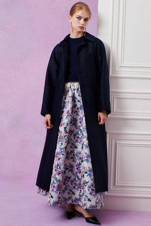 アルアバイル/allurevilleの【予約販売】【LOULOU WILLOUGHBY】シルクウールツイルロングコート(110900/110903)