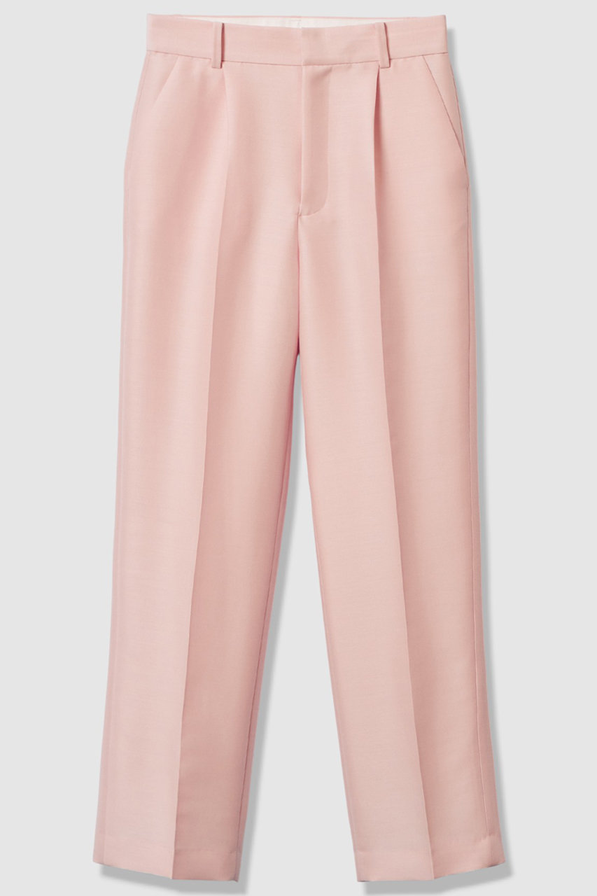 【LOULOU WILLOUGHBY】シルクウールツイルタックパンツ